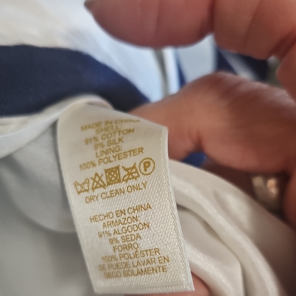 Kate Spade Never Worn New With Tags Size 0 Navy and White Striped Mini Dress - Picture 15 of 16